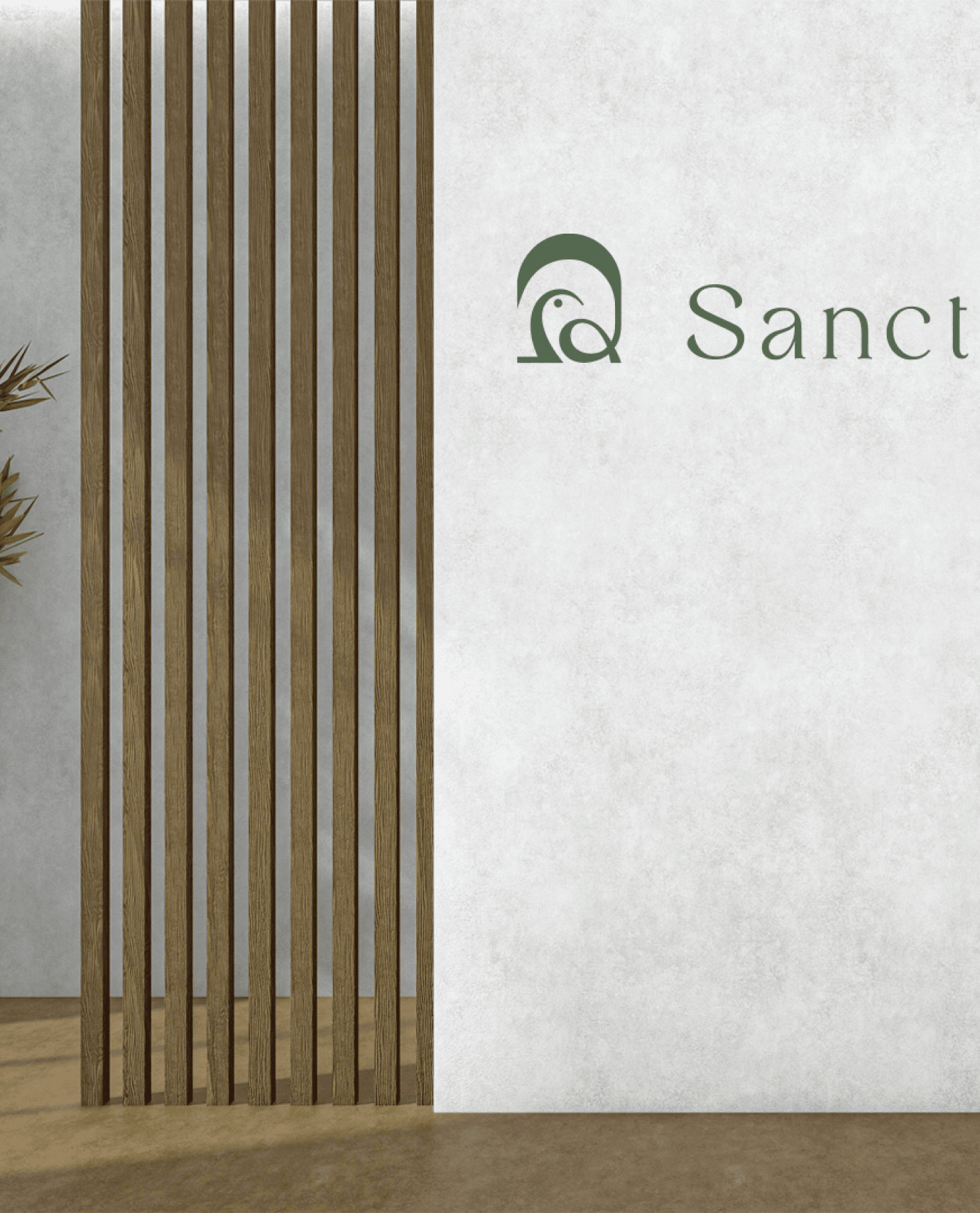 Sanctuary logo left-aligned mockup